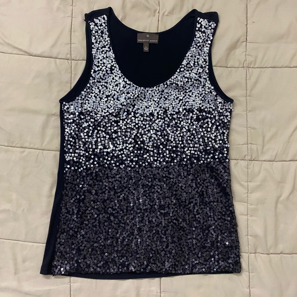 Fenn Wright Manson Sequin Top size L